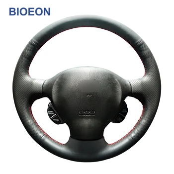 

Black PU Artificial Leather Hand Sewing Car Steering Wheel Covers for Hyundai Santa Fe 2001 2002 2003 2004 2005 2006