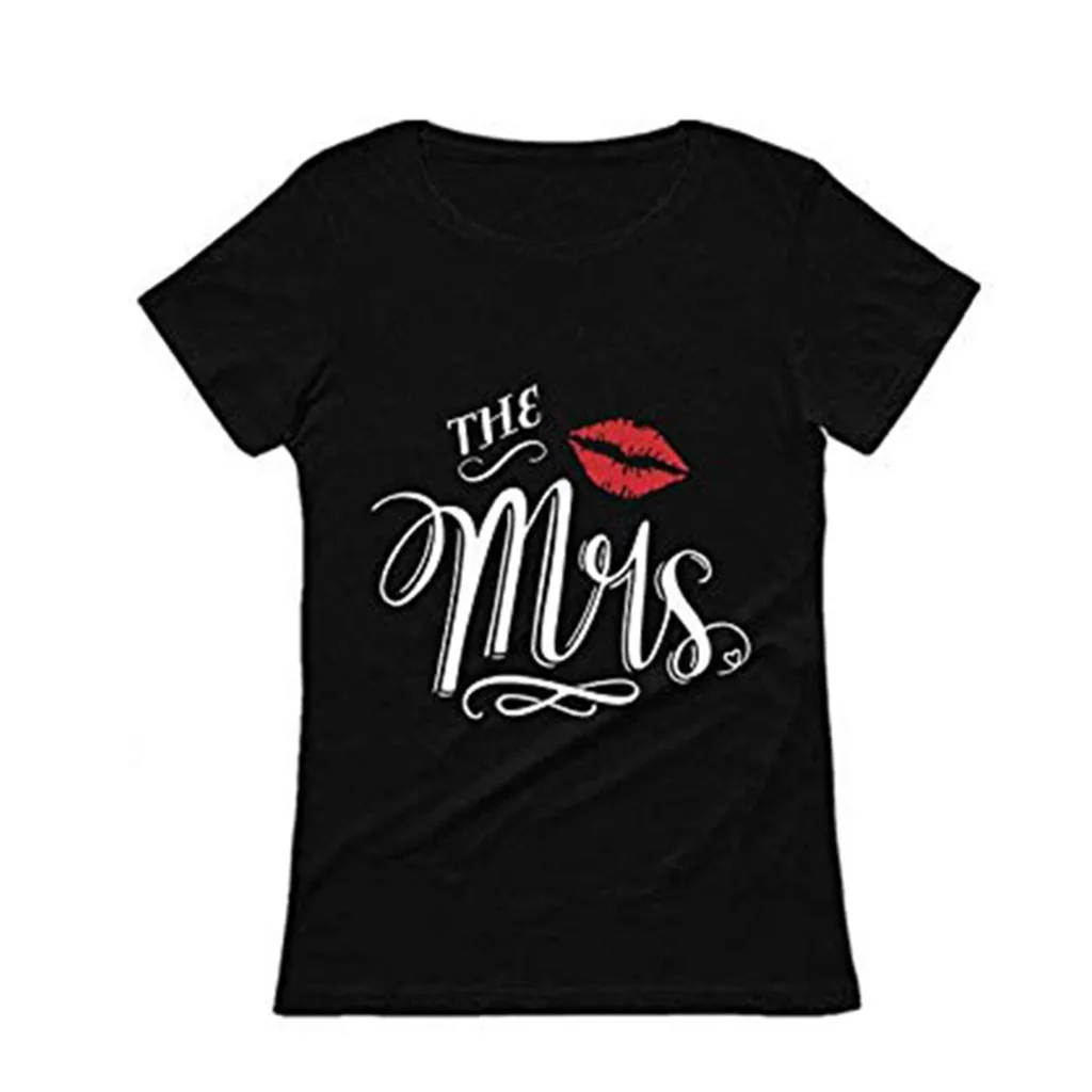 Fashion Casual Lovers Letter Printed T shirt Short Sleeve Top Fashion Comfortable Durable Slim T shirt 1 Fashion Casual Lovers Letter Printed T shirt Short Sleeve Top Fashion Comfortable Durable Slim T shirt 4
