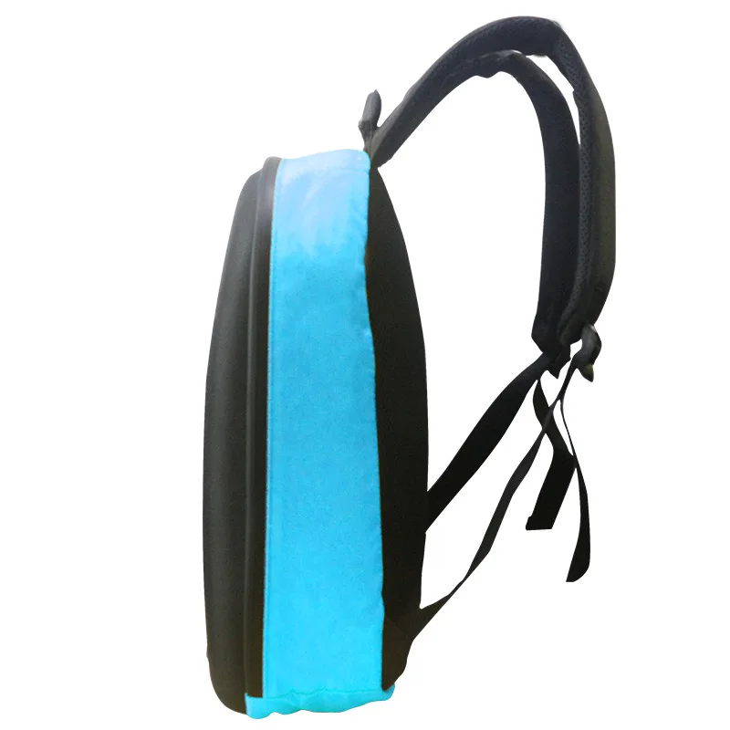 Unisex Men Women Knapsack LED Screen Dynamic Advertising Backpack DIY LED City Walking Advertising Laptop BackBag - Цвет: BLUE