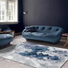 Watercolour Pattern Carpet Abstract Painting Printed Soft Carpets For Living Room Anti-slip Rug Floor Mat Home Decor Tapis