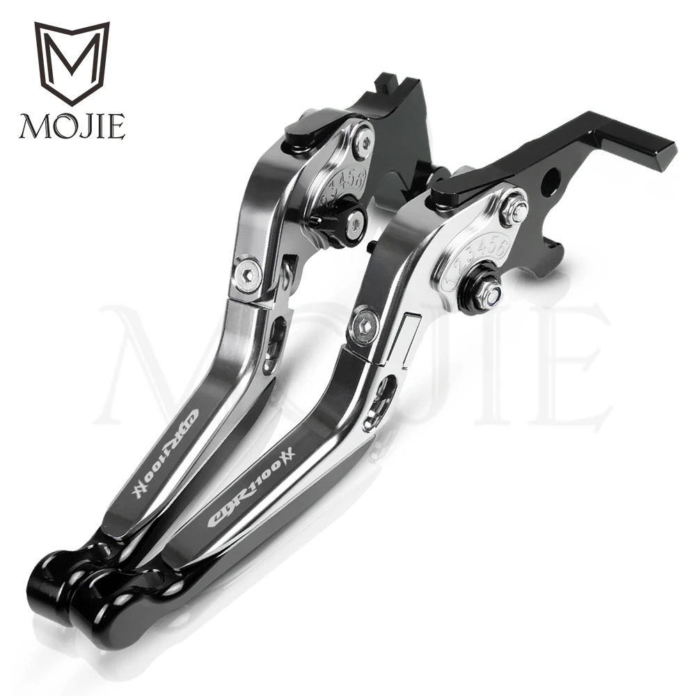 Titanium Black Мотоцикл с ЧПУ регулируемые складные тормозные рычаги сцепления для Honda CBR1100XX/BLACKBIRD CBR 1100 XX 1996-2007 рычаги тормозного сцепления - Цвет: Titanium Black