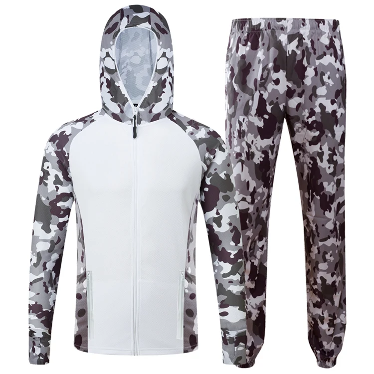 Gray Suit Летняя одежда для рыбалки Daiwa рыбацкие костюмы Защита от Солнца Анти-УФ спортивный кемпинг дышащая быстросохнущая Толстовка для рыбалки и брюки - Цвет: Gray Suit