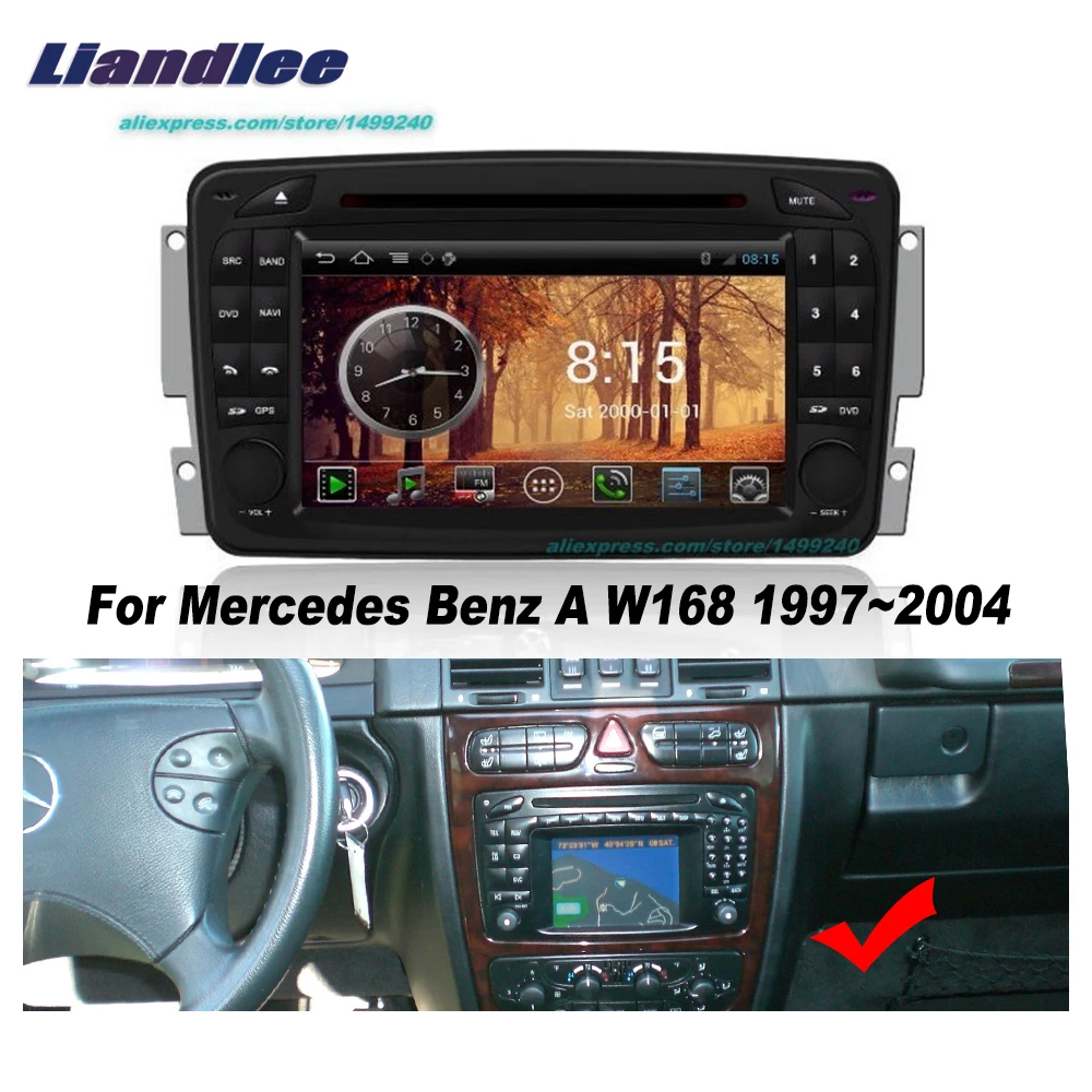 Liandlee для Mercedes Benz A W168 1997 ~ 2004 2 Din Автомобильный Android радио GPS навигация карты CD DVD