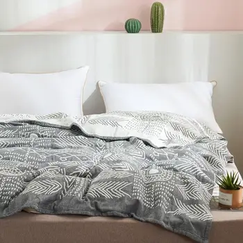 

40 Cotton Totem Blanket Bed Cover Gauze Bedspread Bed Sheet Baby Adult Children's Throw Blankets for Bed Sofa Office Bedding