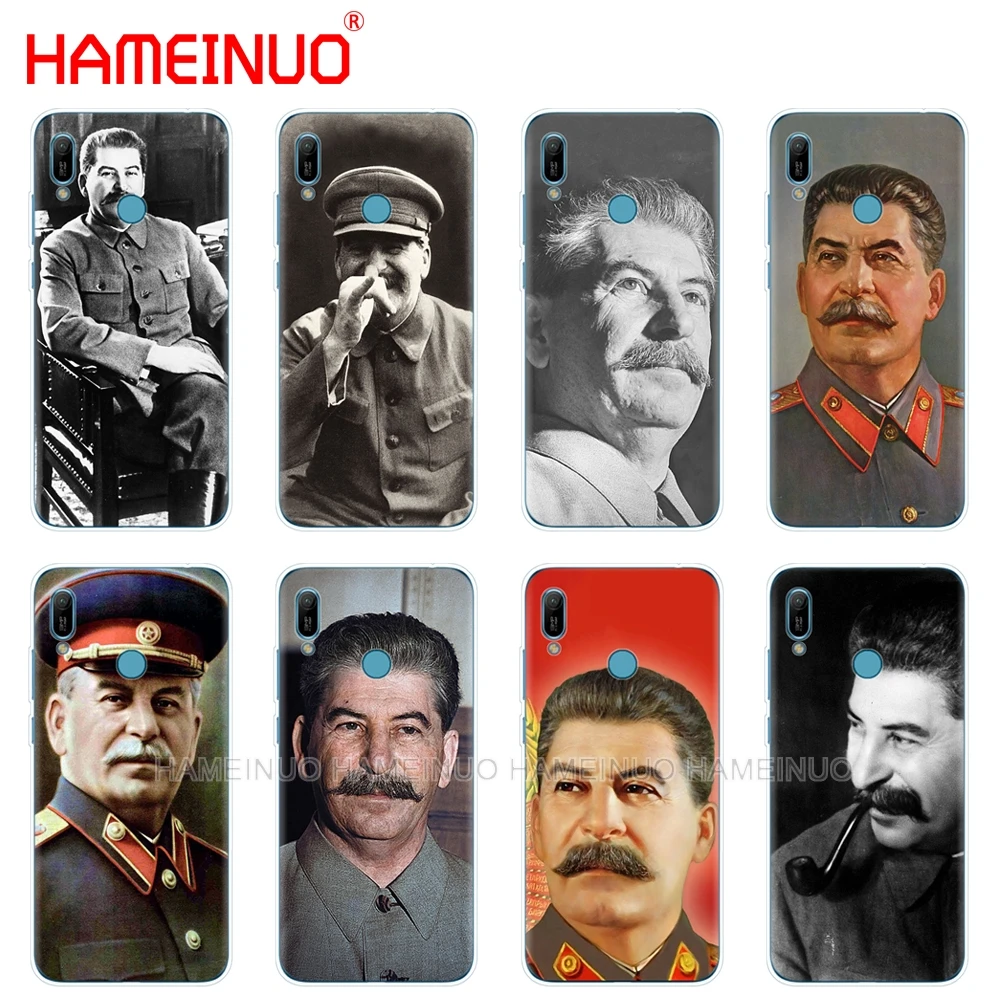 

silicon phone cover case for huawei Y5 Y6 Y7 Y9 PRO PRIME 2019 honor 8s 8a 20 LITE PRO 10i view 20 V20 Russian Stalin Ussr