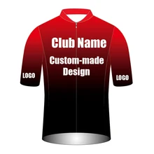 Maillot de Ciclismo para hombre, camiseta de manga corta con diseño de logotipo personalizado, para verano