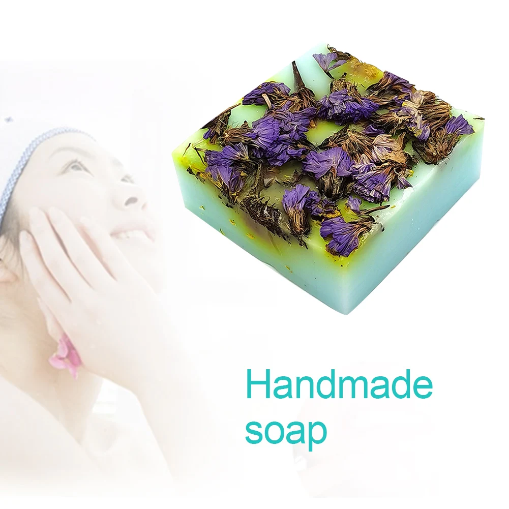 Dry Flower Essential Oil Face Hand Nourishing Skin Care Cleansing Handmade Soap Bath Soap random color Dry Flower Essential Oil Face Hand Nourishing Skin Care Cleansing Handmade Soap Bath Soap random color