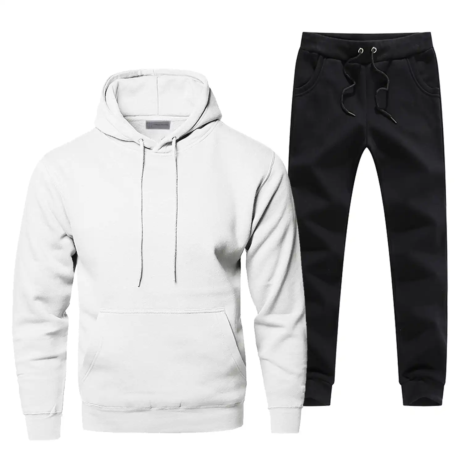 pure white tracksuit