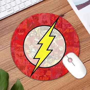 

Patterned Round Mouse Pad Flash Logo Mouse Mice Mat Gaming Mousepad Mause Mat