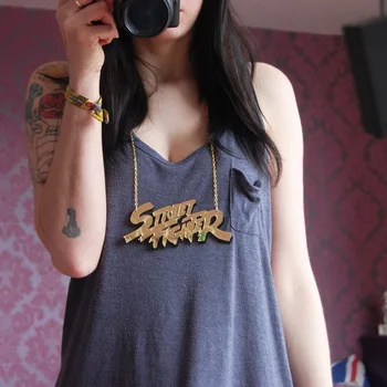 

AurolaCo Genuine Acrylic Necklace Fashion The English Alphabet Necklace