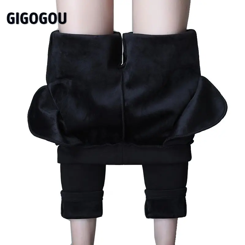 Женские брюки карандаш GIGOGOU S 4XL теплые вельветовые со средней талией на завязках