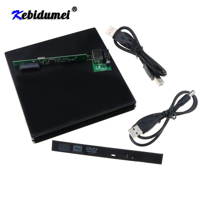 Новый 12 7 мм SATA Внешний чехол USB 2 0 DVD CD DVD-Rom для ноутбука CD/DVD Оптический привод