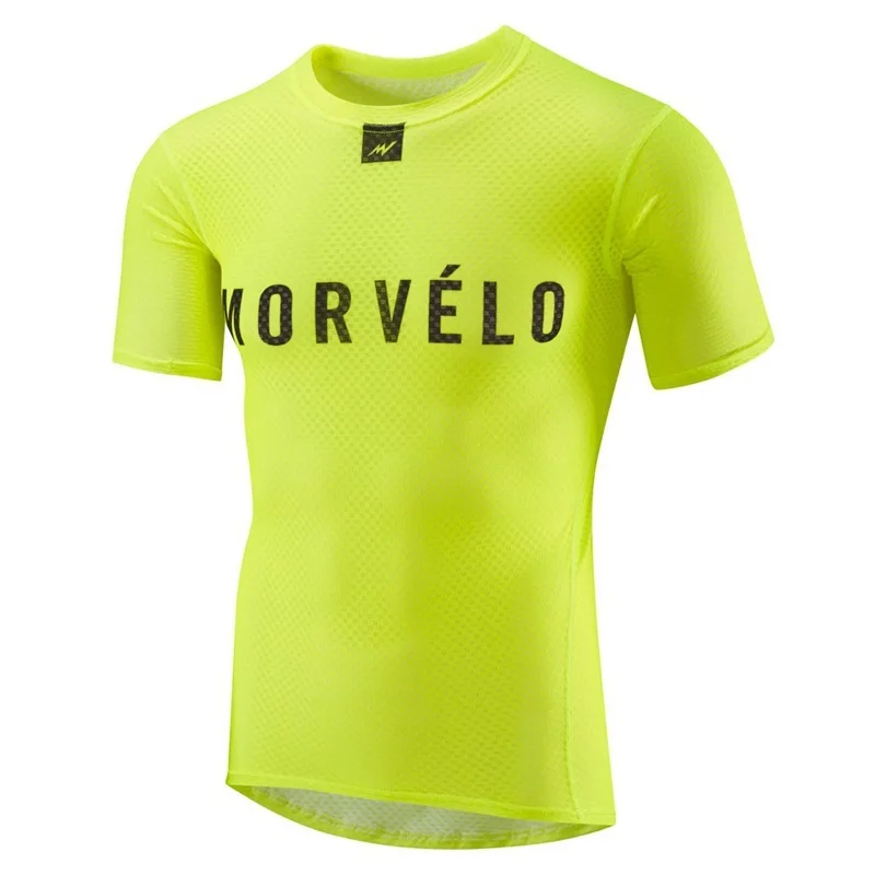 Команда Morvelo мотоциклетные базовый слой мужские летние с коротким рукавом легкий жаккард; сетка вело-шорты Капа база de ciclismo - Цвет: 6