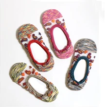 4 пар/упак. женские ножные носки, носки-лодочки, винтажные носки с вышивкой