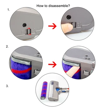 

Fluffy Soft Roller Head Floor Head For DYSON V7 V8 V10 V11 Vacuum Cleaner Highly Match With The Equipment