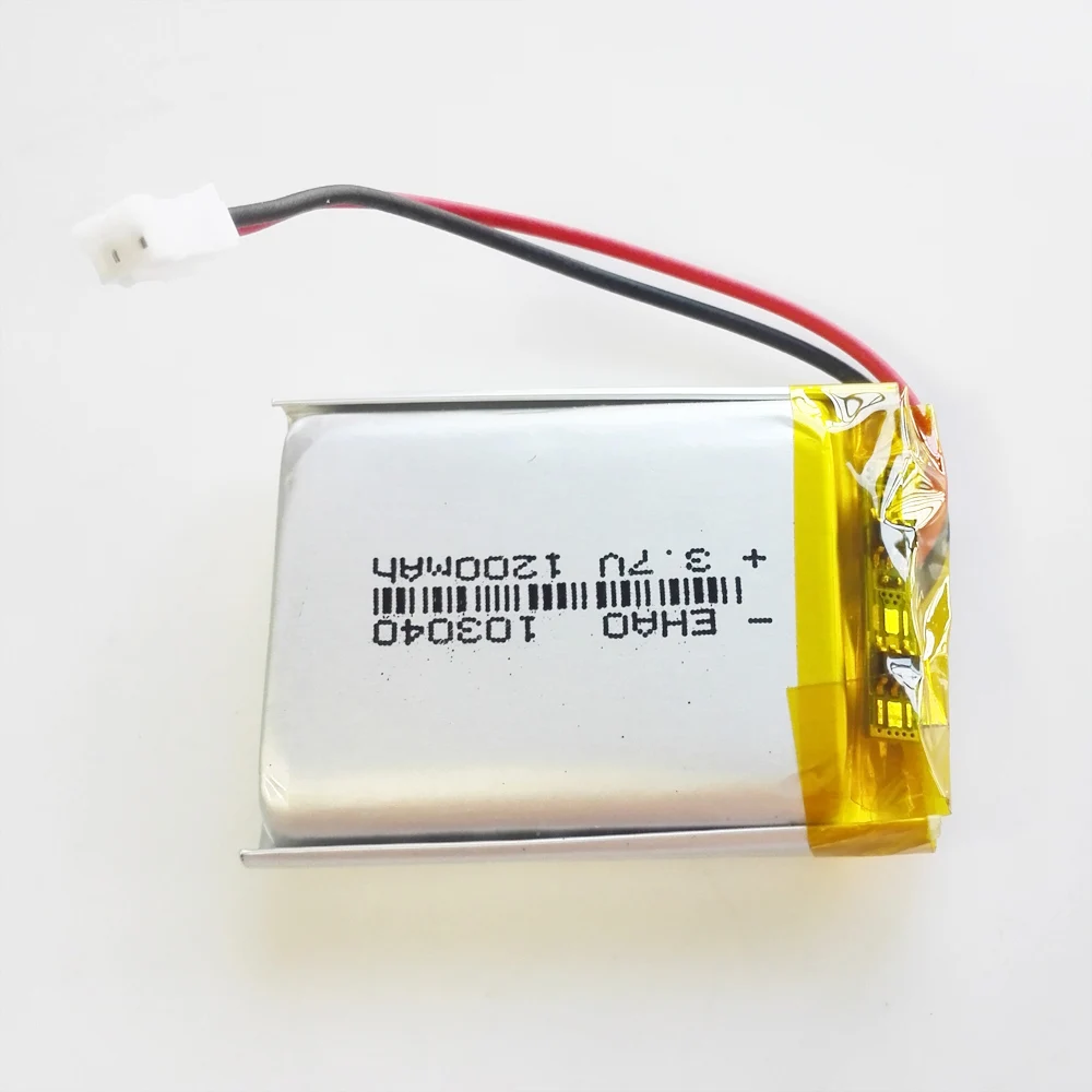 Bateria Recarregável do Polímero do Lítio Lipo 3.7v 1200mah 103040 Mais Jst ph 2pin Tomada de 2.0 mm Mp3 Gps Dvd 10 Peças - Image 4