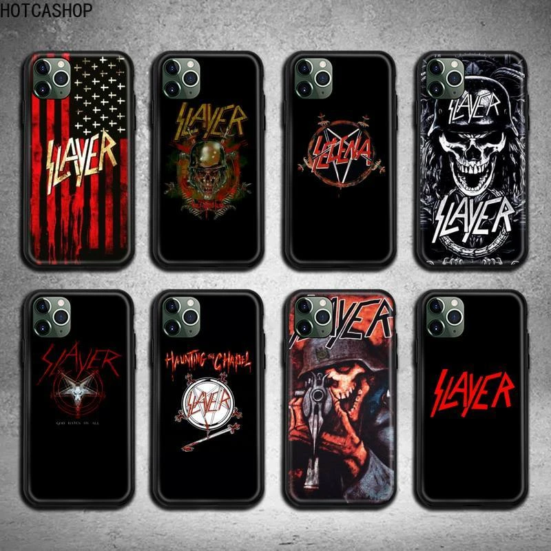 iphone 8 phone cases Slayer Heavy Metal Rock Band Phone Case for iphone 12 pro max mini 11 pro XS MAX 8 7 6 6S Plus X 5S SE 2020 XR case phone cases for iphone 7