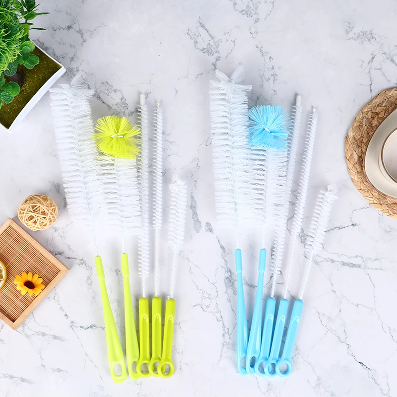 5pcs Bottle Brush Long Handle Cleaning Sets For Baby Bong Washing | Дом и сад