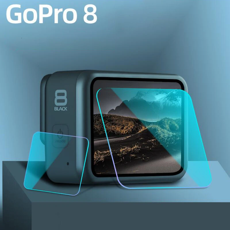 Для объектива из закаленного стекла+ ЖК-экран протектор для GoPro Hero8 Черная Камера царапинам Защитная пленка для Go Pro 8 VP720