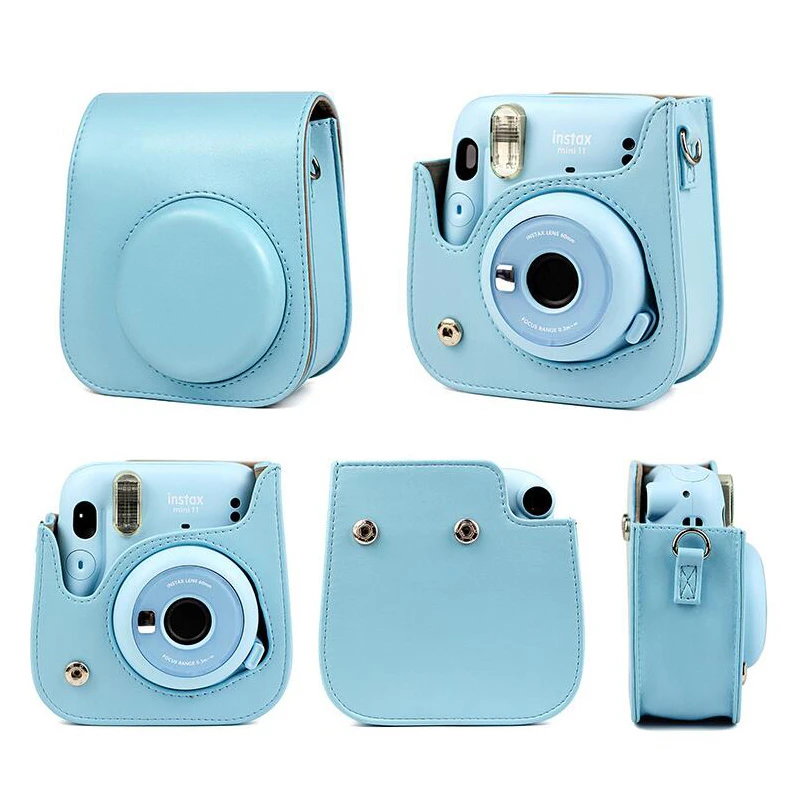 waterproof camera bag Shoulder Camera Protective Case Colorful Patterns Leather Camera Bag For Fujifilm Instax Polaroid Mini11 Mini 11 Case Handbags camera backpack for women Bags & Cases