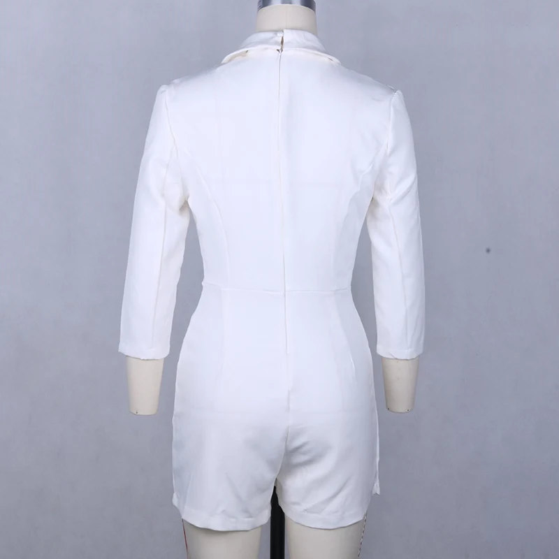 Women Blazer Jumpsuits Romper V--neck Female Jumpsuit Ladies Button Elegant Overalls Streetwear Women Blazer Jumpsuits Romper V--neck Female Jumpsuit Ladies Button Elegant Overalls Streetwear