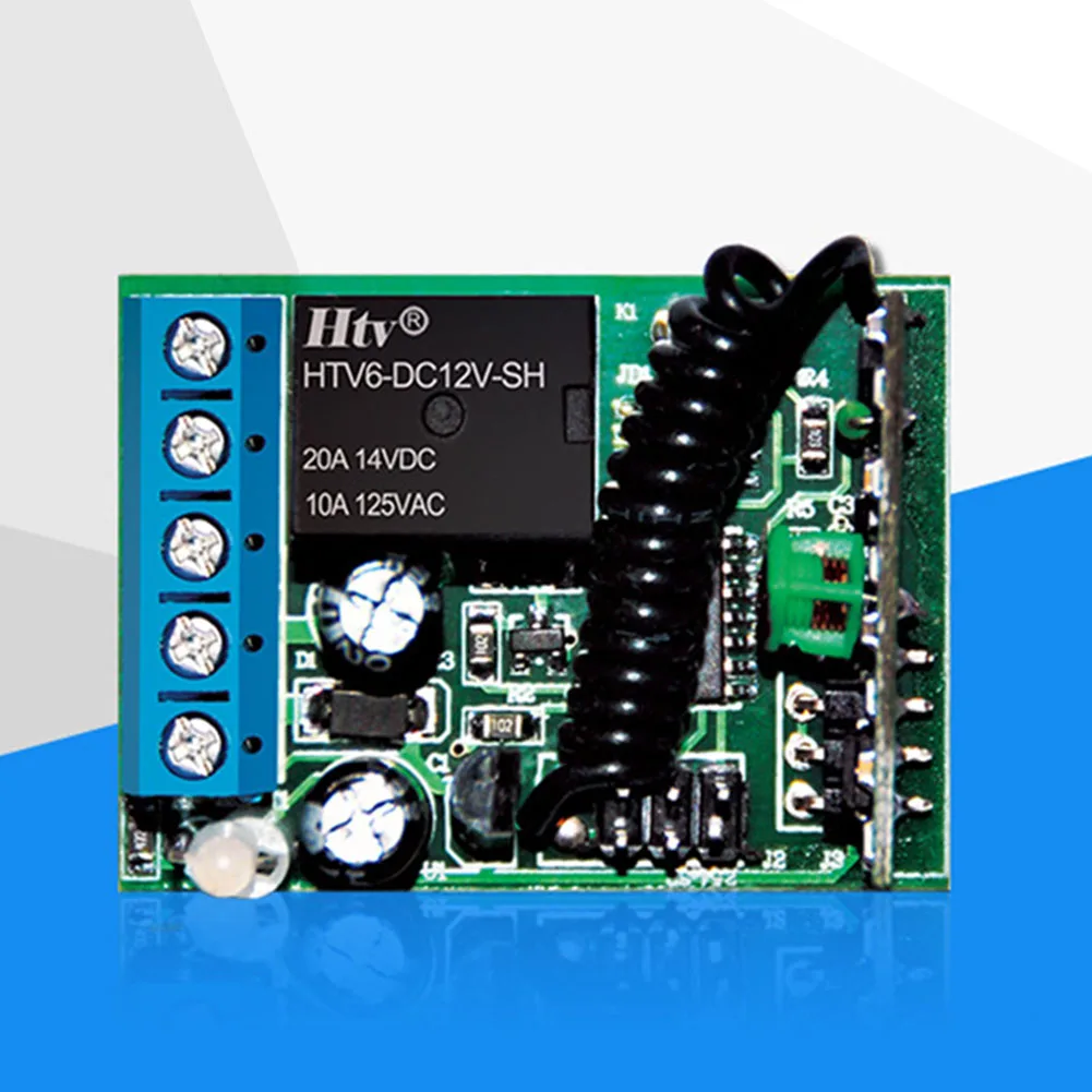 Universal Durable Home Office Module For Light 433MHZ Timer Radio Receiver Learning Wireless Remote Control Switch DC 12V