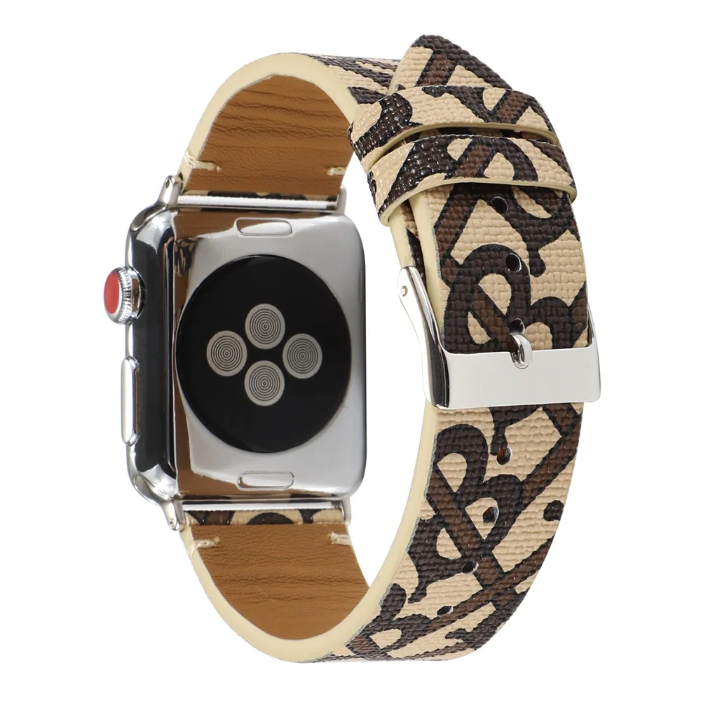 Ремешок из натуральной кожи для Apple Watch band 4 3 iwatch 42 мм 38 мм 44 мм 40 мм pulseira correa браслет умные часы аксессуары петля