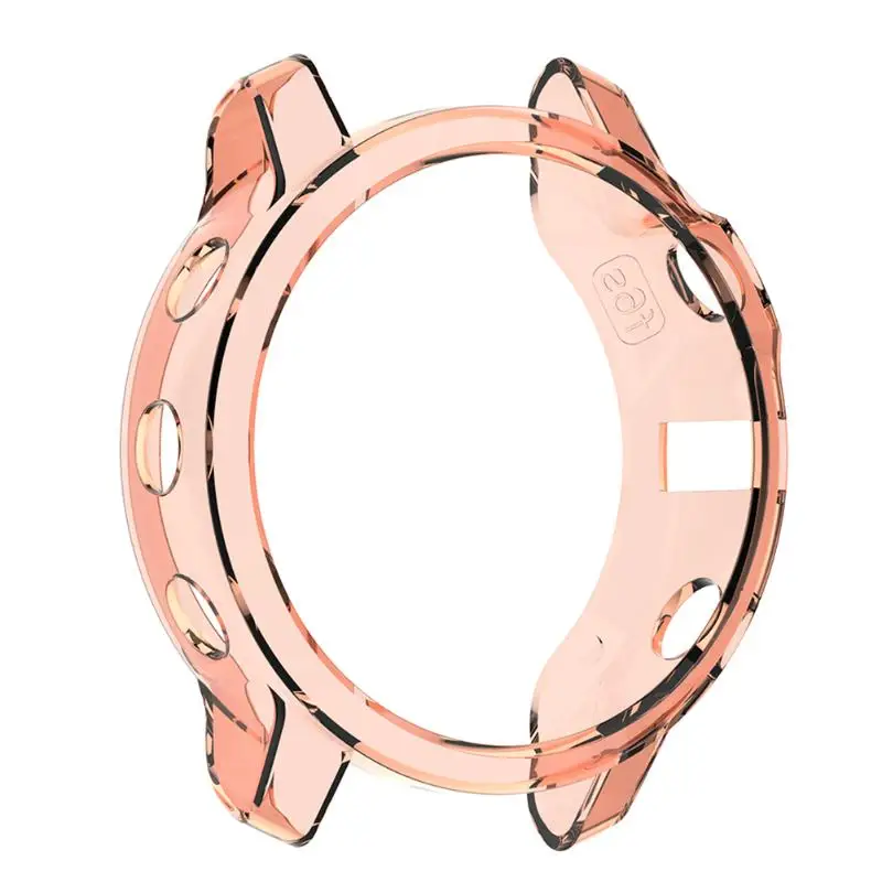 Pink Для Garmin Fenix6S/Fenix6S мягкий кристально чистый ТПУ защитный чехол рамка аксессуары для умных часов - Цвет: Pink
