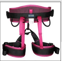 Hiking Rock Climb Half Body Safety Belt Camping Waist Support Safety Belt Aerial Harness Outdoor ascending training Equipmen - Цвет: red