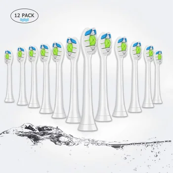 

12pc replacement ToothBrush Head For P HILIPS Sonicare FlexCare Diamond HX6064 HX6930 HX9340 HX6950 HX6710 HX9140 HX6530 and cap