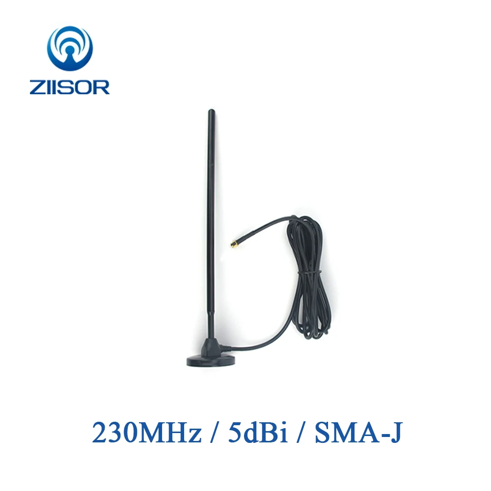 

230MHz Copper Antenna with Magnetic Base SMA Male High Gain Omnidirectional AP Wireless Module Antena Aerial TX230-TB-300