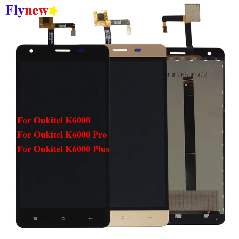 K6000 Plus ЖК-дисплей для Oukitel Pro кодирующий преобразователь сенсорного экрана в сборе
