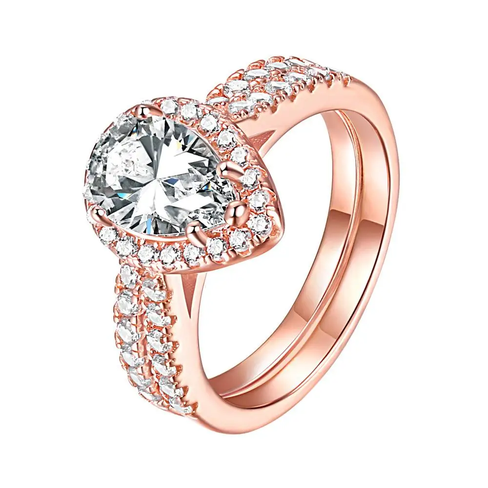 Rllos Mujer обручальные кольца Anillos Plata Para Murcon имитация ювелирных изделий - Цвет основного камня: As picture