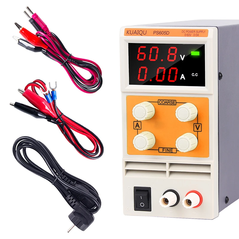

Switching Laboratory DC Power Supply 120V 60V 5A 10A Adjustable Digital Voltage Regulator Mini DC Power Supplies Bench Source