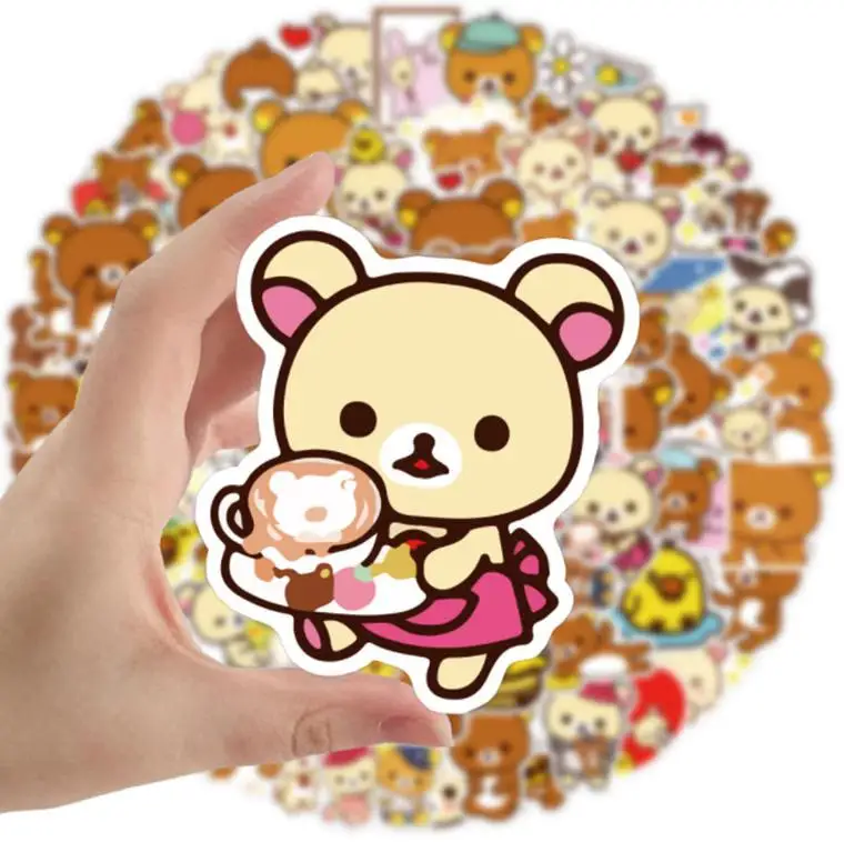 10/30/50/100 stücke Neue Rilakkuma Diy Telefon Snowboard Laptop Gepäck Geburtstag Party Geschenk Kühlschrank Gitarre Graffiti klassische Aufkleber – Detail 5