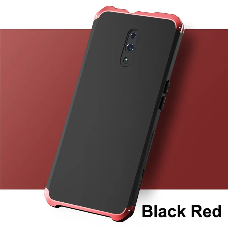 Металлический бронированный чехол Reno для OPPO Reno 2 чехол противоударный алюминиевый задняя крышка Жесткий PC Coque для OPPO Reno 10X Zoom чехол R15X Funda