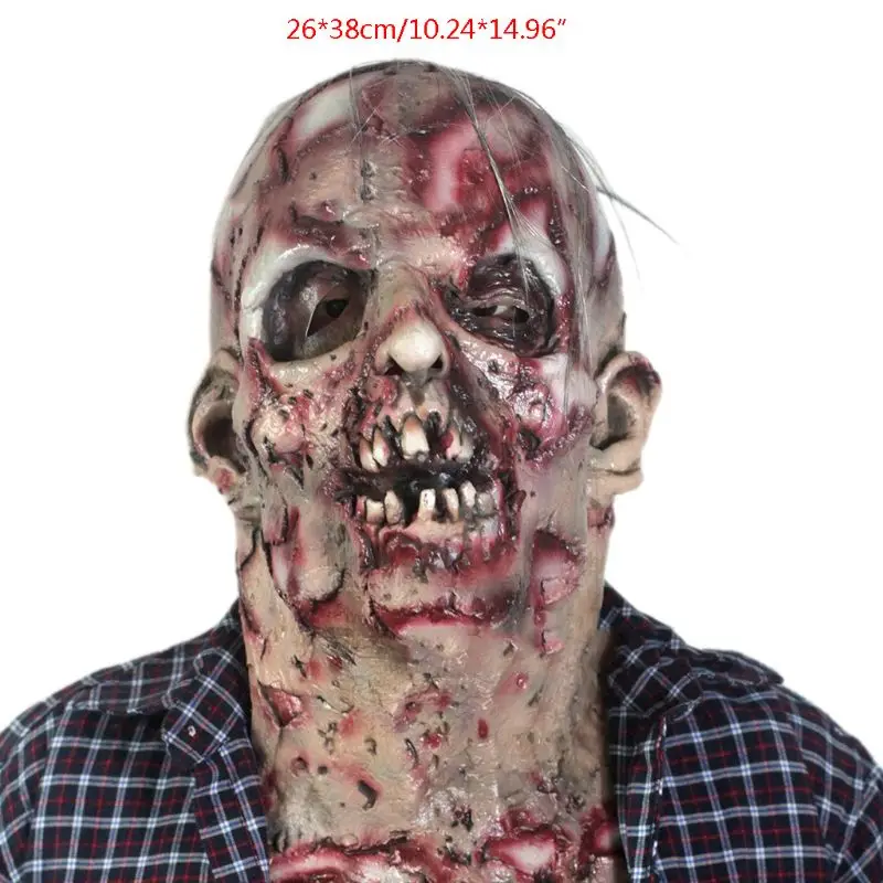 Хэллоуин ужас маска зомби-маски косплей вечерние кровавые противные гнить лицо