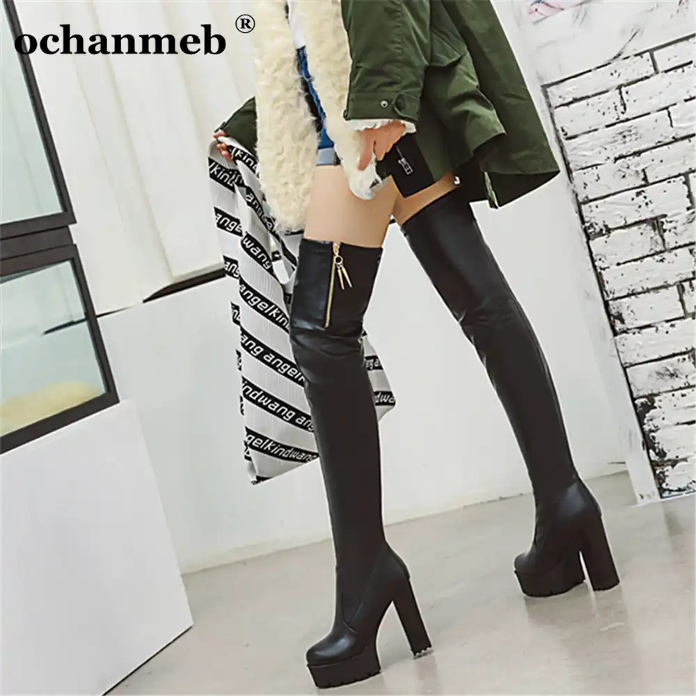 thigh high waterproof boots
