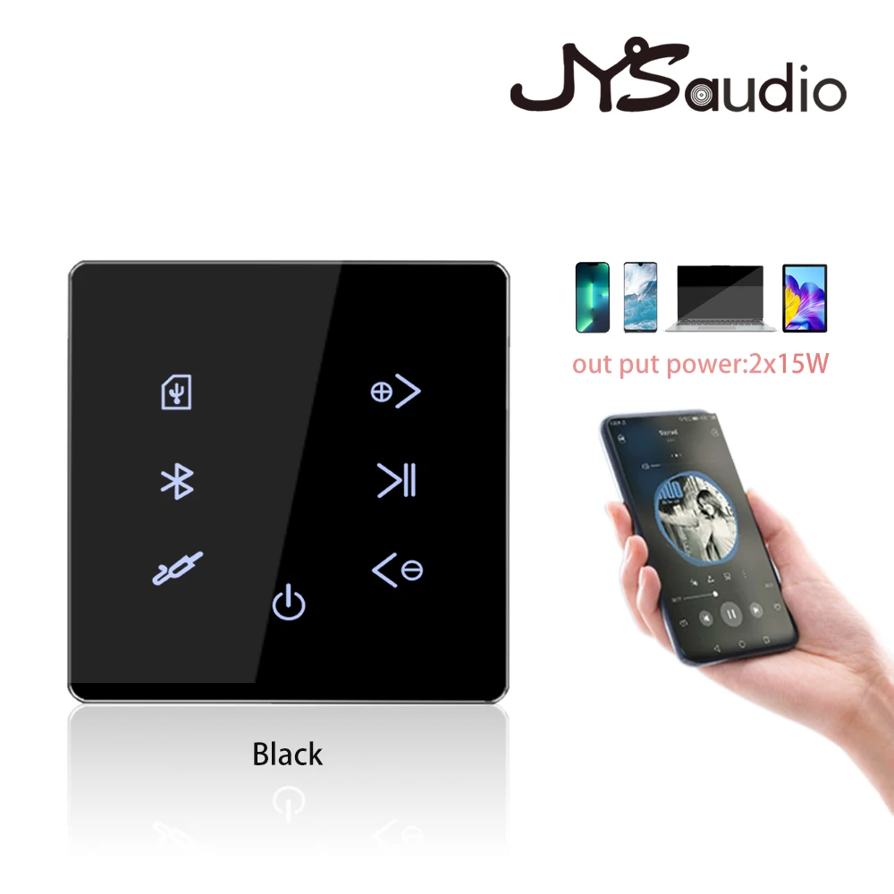 Compatível na Parede Painel de Música Sistema de Áudio Bluetooth-amplificador Cartão Casa Inteligente Fundo Estéreo Hotel Restaurante Inn Usb sd - Image 4