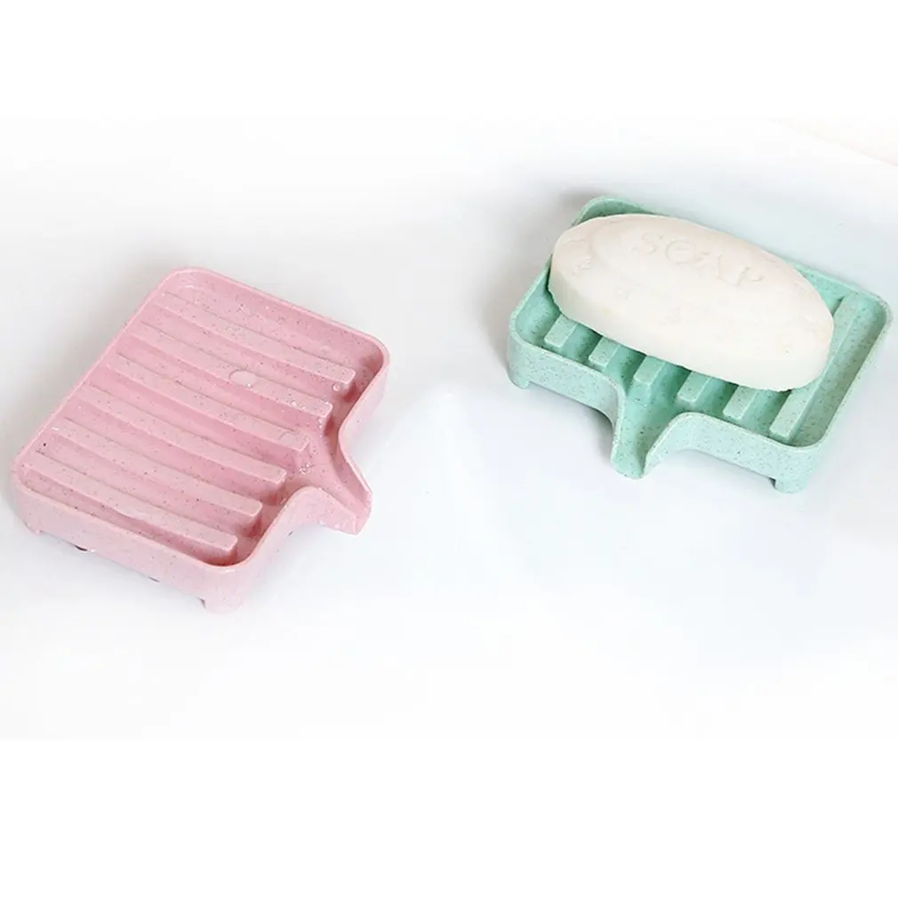 Creative Bathroom Soap Box with Drain Kitchen Soap Box Plastic Soap Boxs Case Holder Household Crystal Storage Soap Box