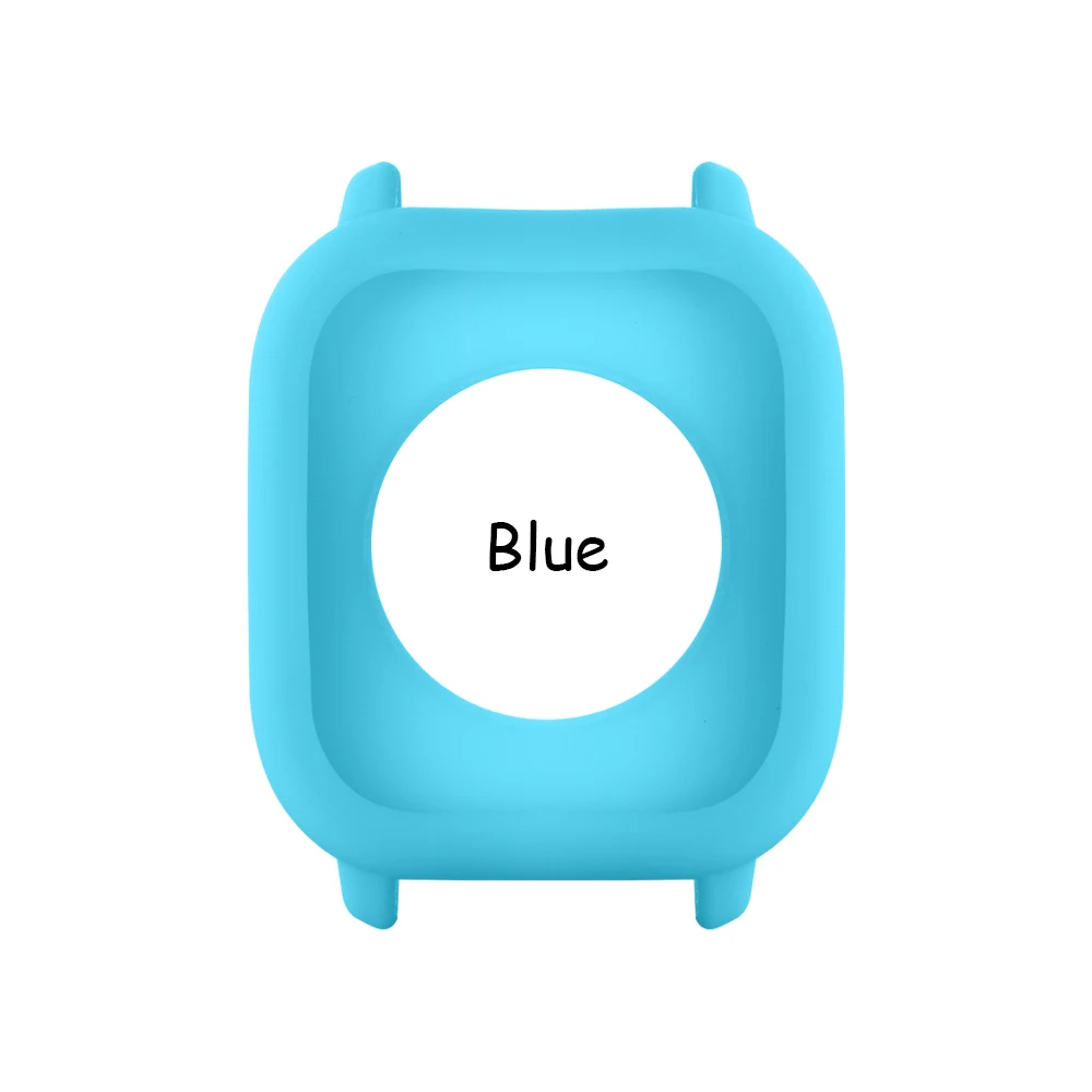 blue 1 шт. роскошный легкий мягкий силиконовый чехол защитная оболочка рамка Бампер для Xiaomi Huami Amazfit GTS защитный чехол умных часов - Цвет: blue