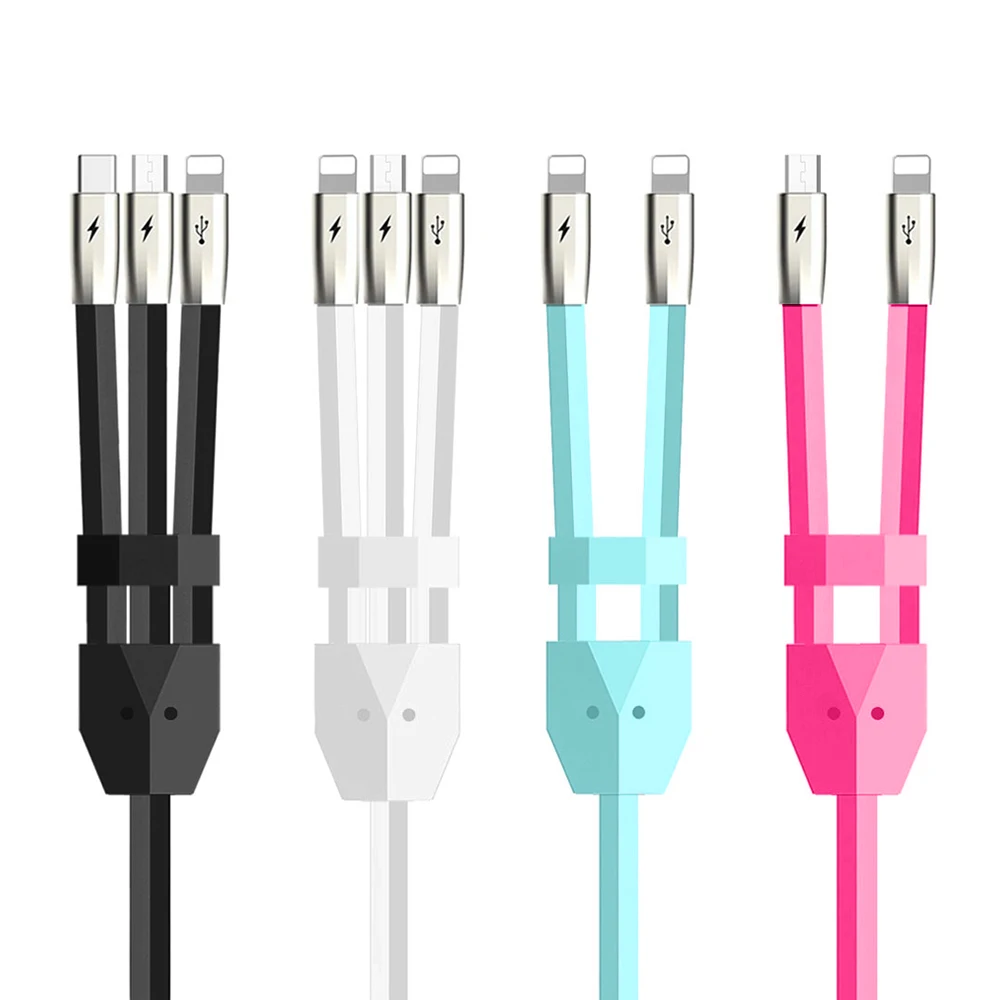 VOXLINK USB зарядный кабель для iPhone 7 6s plus 5s 3 в 1 2 синхронизации данных зарядное