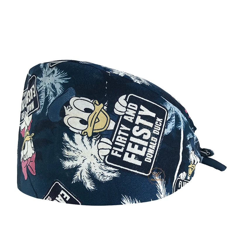 vkamoli pet hospital doctor hats surgical cap Pharmacy medical Scrub surgery Caps Nurse Unisex Adjustable Medical Clinic hat - Цвет: hat
