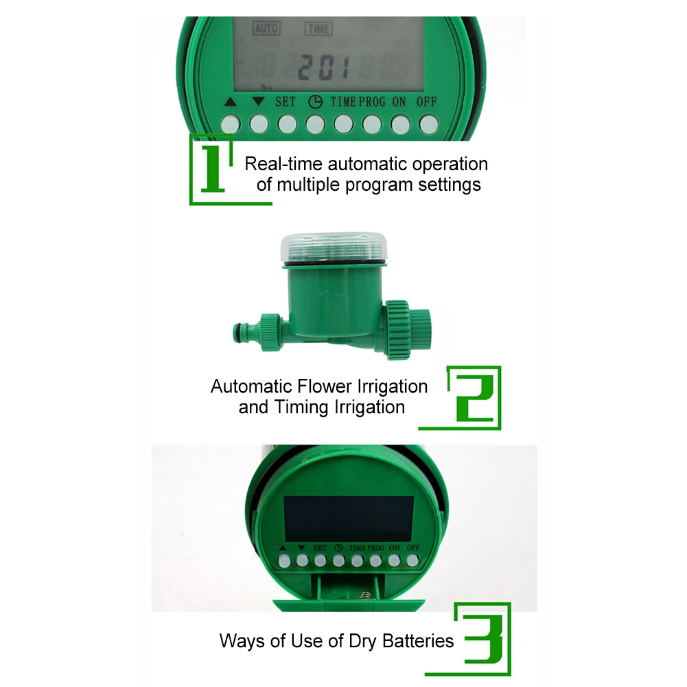 Автоматический умный контроллер орошения ЖК-дисплей таймер полива шланг кран таймер Открытый Водонепроницаемый Автоматический/ручной вкл. ВЫКЛ