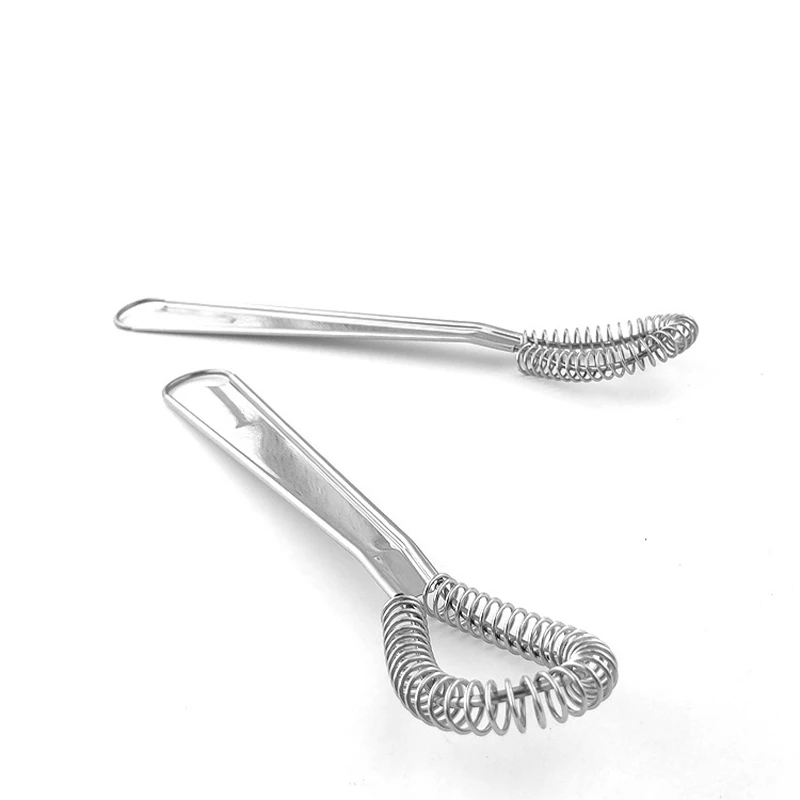 1pcs Magic Eggs Mixer Stainless Steel Coffee Spring Sauce Blender Held Spring Mini Whisk Milk Frother Foamer Kitchen Accessories