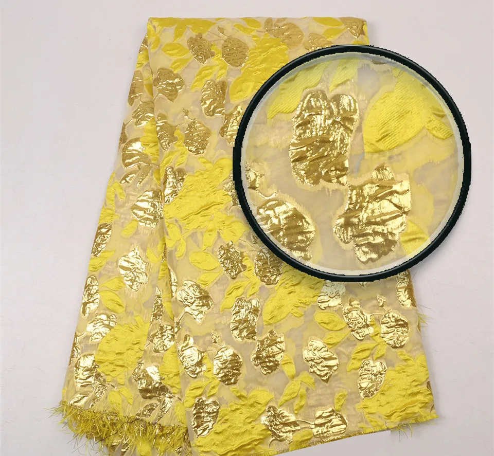 Африканский стиль черный с красным цветочным Металлик Жаккардовая парча ткань для платья пальто жаккард tissu tecido stoffen telas