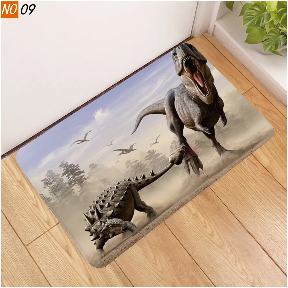 20190524 009 Новинка, 3D рисунок динозавра, напольная Подушка, мягкий дверной коврик, ковер для спальни, коридора, рождественский подарок - Цвет: 20190524 009
