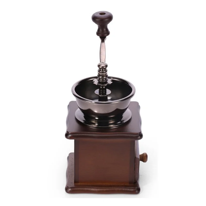 Solid wooden manual coffee bean grinder 