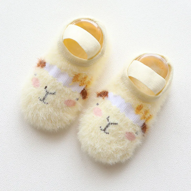 As the picture shows Удобные дышащие мягкие Носки с рисунком для новорожденных нескользящие носки-тапочки для маленьких мальчиков и девочек - Цвет: As the picture shows