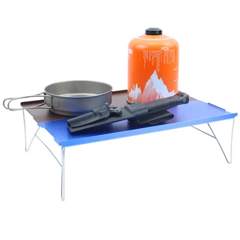 

2PCS Aluminum Alloy Portable Table Outdoor Furniture Foldable Folding Camping Hiking Desk Traveling Outdoor Picnic Table Furnitu